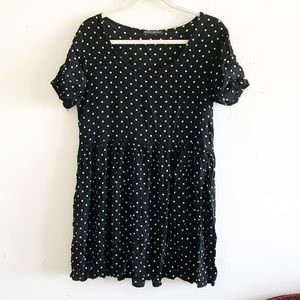 brandy melville polka dot baby doll dress